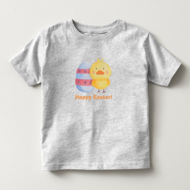 Frohe Ostereier und Küken für Babys Kleinkind T-shirt (Vorderseite)