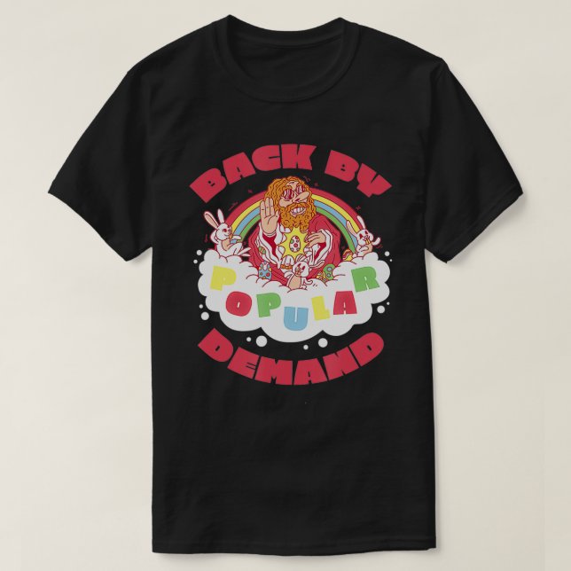 Frohe Osterfeier Jesus Ostern Der sonnige Osterman T-Shirt (Design vorne)
