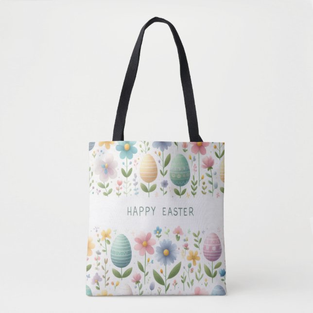 Frohe Osterglocken Tasche (Vorderseite)