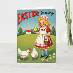 Frohe Ostergrußkarte Karte