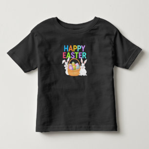 Frohe Ostern 2025  Eier Hase Süßer Hase Kleinkind T-shirt