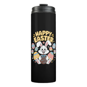 Frohe Ostern 2025 Eier Hase Süßer Hase Thermosbecher