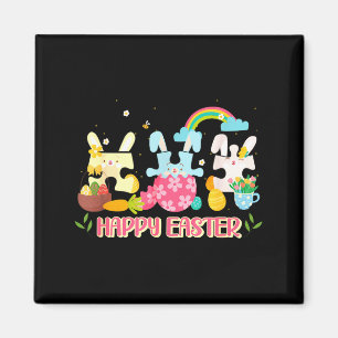 Frohe Ostern 2026 Süßer Hase Kaninchen Frohe Oster Magnet