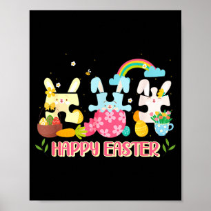 Frohe Ostern 2026 Süßer Hase Kaninchen Frohe Oster Poster