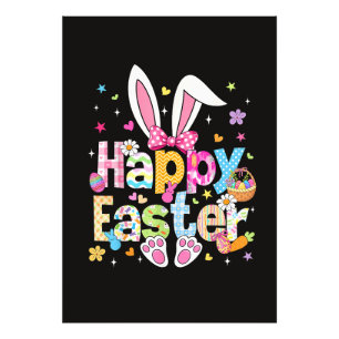 Frohe Ostern 2026 Süßes Kaninchen Hase Fotodruck