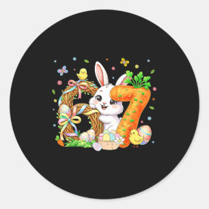 Frohe Ostern 67 Hase Six Seven Ostern 6 7 Ostern Runder Aufkleber