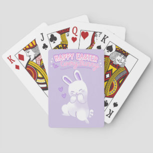 Frohe Ostern an jeden Hasen Spielkarten