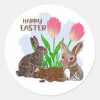 Frohe Ostern Aufkleber