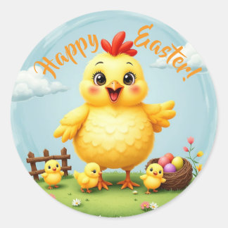 Frohe Ostern Aufkleber
