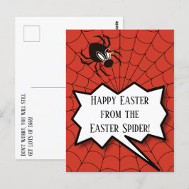 Frohe Ostern aus Ostern Spinne viele Eier Postkarte