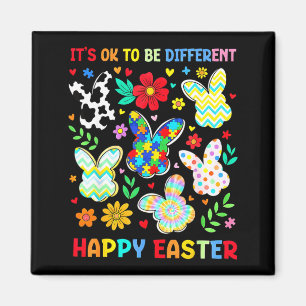 Frohe Ostern Autismus-Bewusstsein Puzzle Hase Früh Magnet