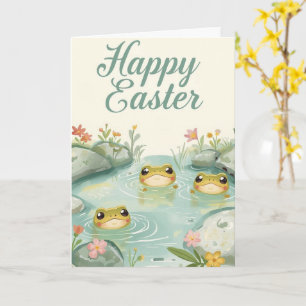 Frohe Ostern Babyfrösche Karte