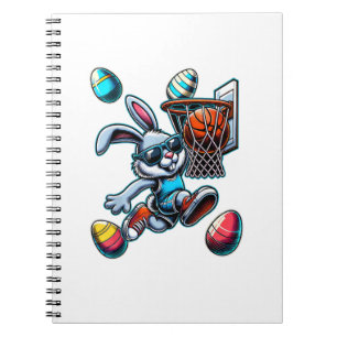 Frohe Ostern Basketball Jungen Osterhase Lustig Ea Notizblock