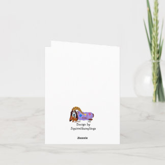 Frohe Ostern Basset Hound Osterhasenkarte