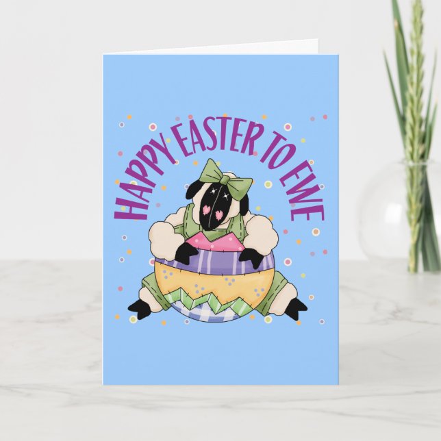 Frohe Ostern bis Ostern Feiertagskarte (Vorderseite)