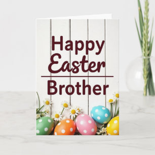 Frohe Ostern Bruder Grußkarte Karte
