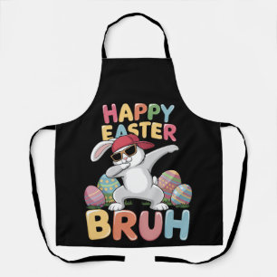 Frohe Ostern Bruh Bro Lustiger Dabbing-Hase Kaninc Schürze
