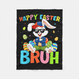 Frohe Ostern Bruh Bunny für Kinder Jungen Mädchen Fleecedecke