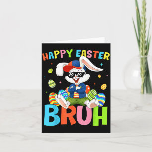 Frohe Ostern Bruh Bunny für Kinder Jungen Mädchen Karte