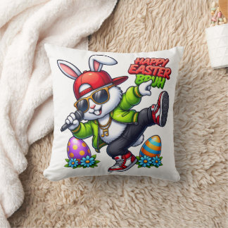 Frohe Ostern Bruh Cooler Hase Sonnenbrille Streetw Kissen