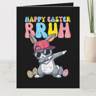 Frohe Ostern Bruh Hase Dab Kaninchen Tanz Karte