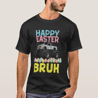 Frohe Ostern Bruh Lustiger Monstertruck-Hase Eier T-Shirt