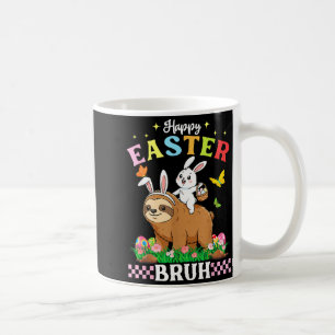 Frohe Ostern Bruh Süßer Faultier Hasenohren Korb E Kaffeetasse
