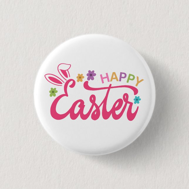 Frohe Ostern Button (Vorderseite)