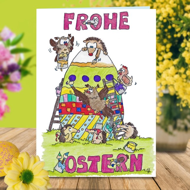 FROHE OSTERN carte de voeux par Nicole Janes (Créateur téléchargé)