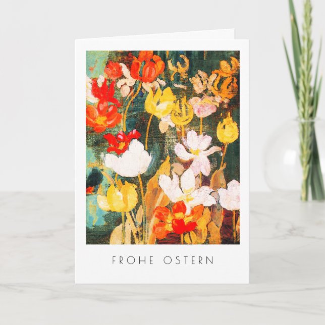Frohe Ostern. Cartes de Pâques en Beaux-Arts en al (Devant)