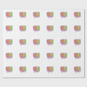 Frohe Ostern CNA Krankenschwester Kokette Schleife Geschenkpapier