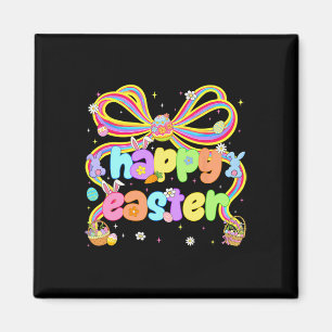Frohe Ostern Coquette Floral Hase Kaninchen Frauen Magnet