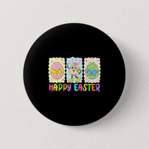 Frohe Ostern Coquette-Schleife Lustige Ostereier K Button