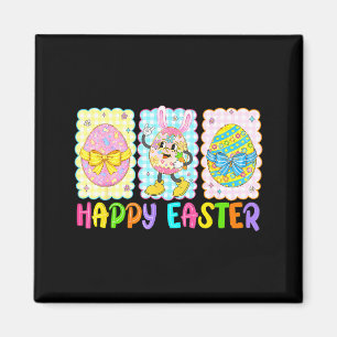 Frohe Ostern Coquette-Schleife Lustige Ostereier K Magnet