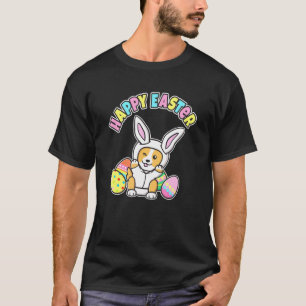 Frohe Ostern Corgi Hund Süße Osterhasenohren Ost T-Shirt