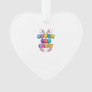 Frohe Ostern Cousin Crew Bunny Familie Passende Ea Ornament
