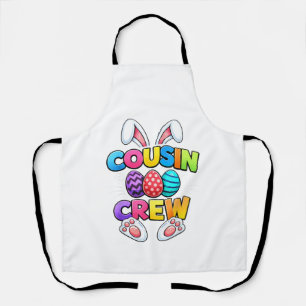 Frohe Ostern Cousin Crew Bunny Familie Passende Ea Schürze