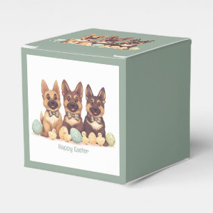 Frohe Ostern Deutsche Schäferhunde Geschenkschachtel