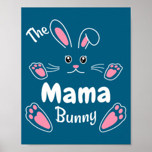 Frohe Ostern Die Mama Hase passende Familie Ostern Poster