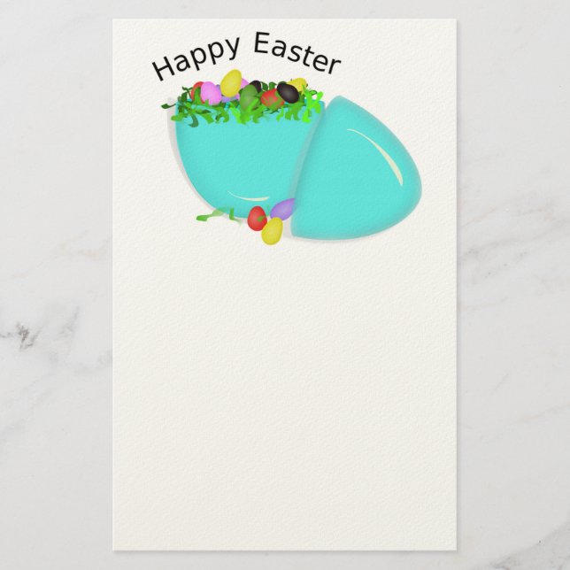"FROHE OSTERN" EI BRIEFPAPIER (Vorderseite)