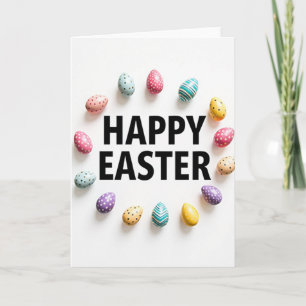 Frohe Ostern Ei Girlande Karte