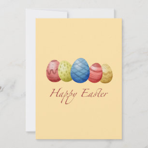 Frohe Ostern Eier Feiertagskarte – Farbiger Frühli
