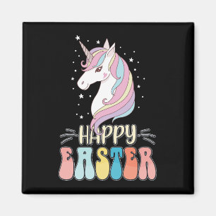 Frohe Ostern Einhorn Hase Kaninchen Eier Magnet