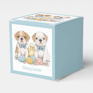 Frohe Ostern English Bulldogs Geschenkschachtel