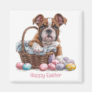 Frohe Ostern English Bulldogs Magnet