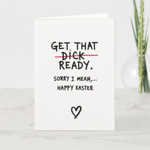 Frohe Ostern Entschuldigungskarte Karte