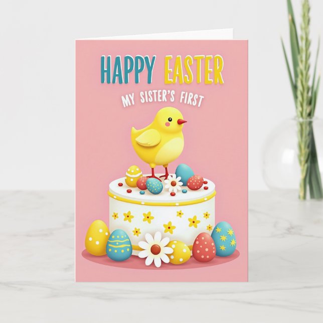 Frohe Ostern Erste Karte (Vorderseite)
