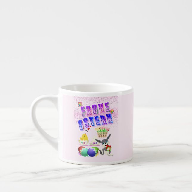 Frohe Ostern Espressotasse (Links)