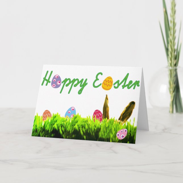 Frohe Ostern! Feiertagskarte (Vorderseite)