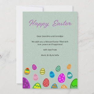 Frohe Ostern Feiertagskarte